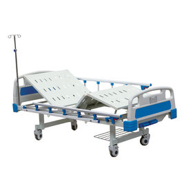 2つのクランクの手動電気医学のベッドの側面柵を折ることを用いる電気病院用ベッド